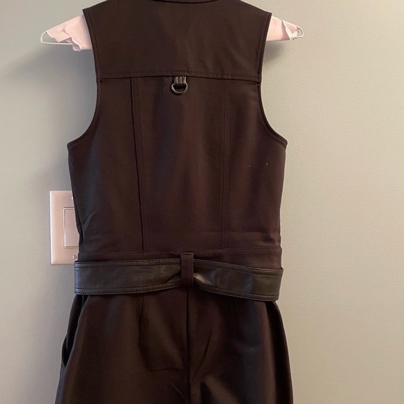 GUESS Womens Jet black sleeveless Axel Moto romper. Never worn. - Picture 4 of 4